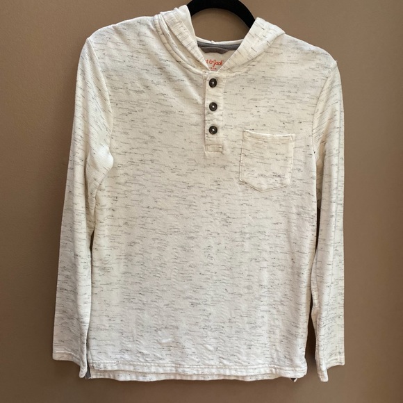 🎻Youth Size 12/14 Cat & Jack Hooded Long Sleeve Buttoned Pocket Shirt🎻 - Picture 1 of 8